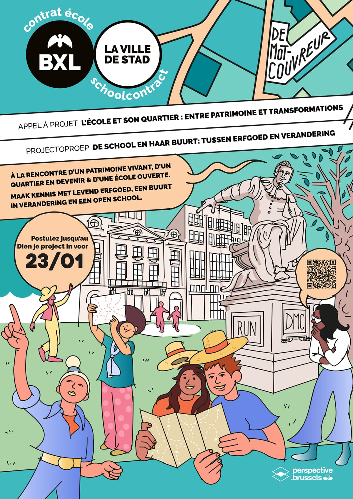 Poster - Project call 'The school and its neighbourhood: between heritage and change'