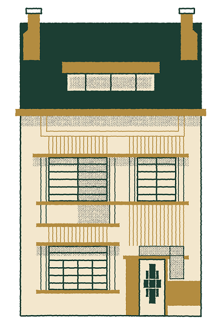 Drawing Art Deco style