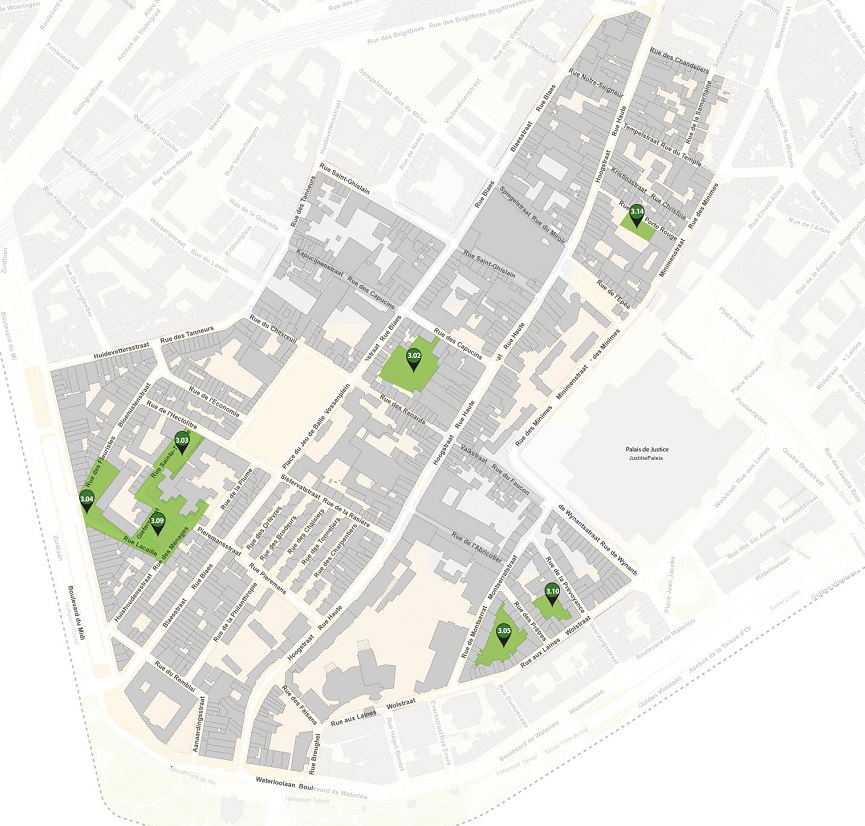Marolles urban blocks map
