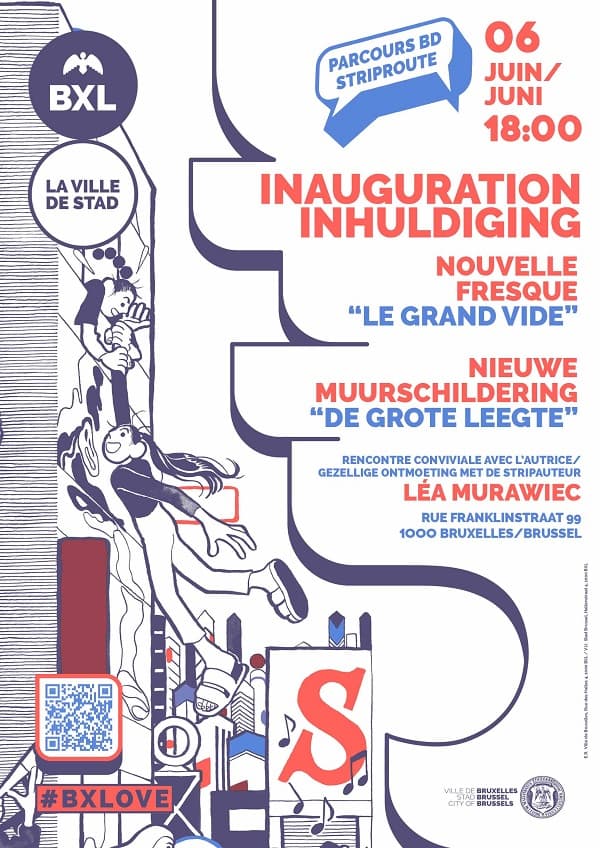 Flyer - Inauguration of the "Le Grand Vide" comic book wall