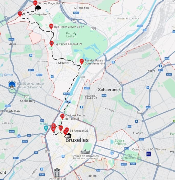 Map of drinking water fountains