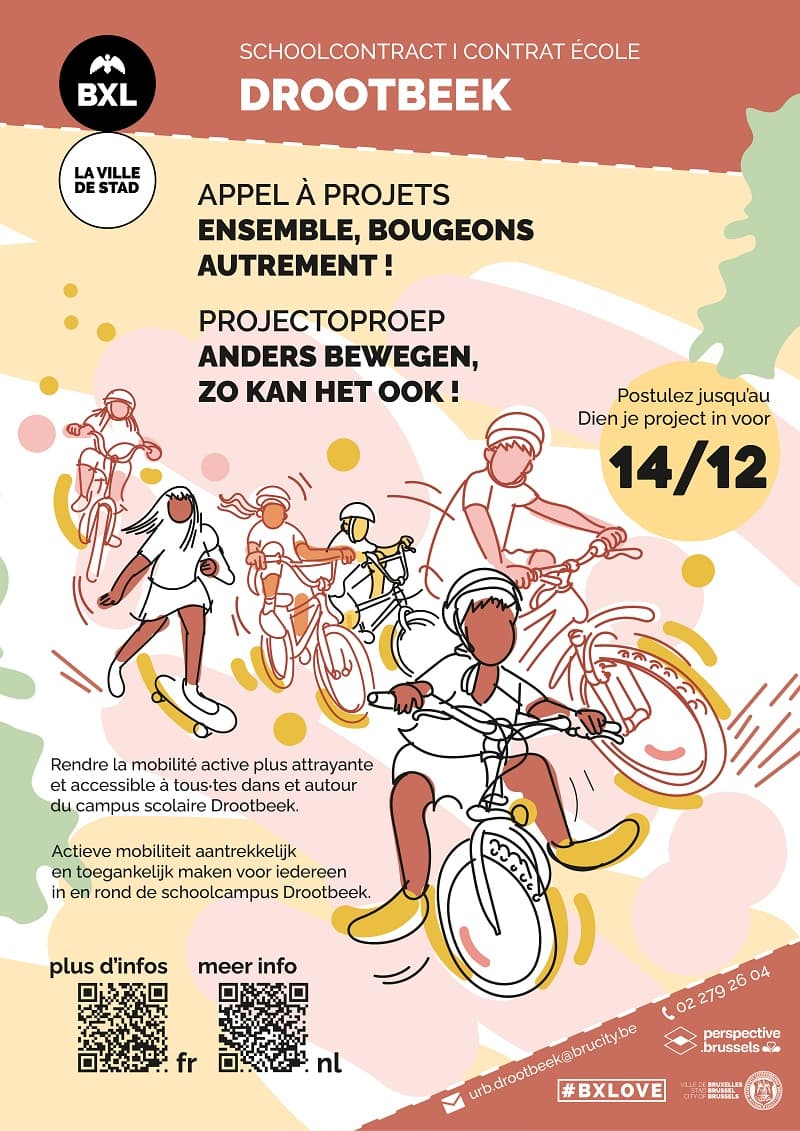 Flyer - Project call 'promotion modal shift' of the Drootbeek School Contract