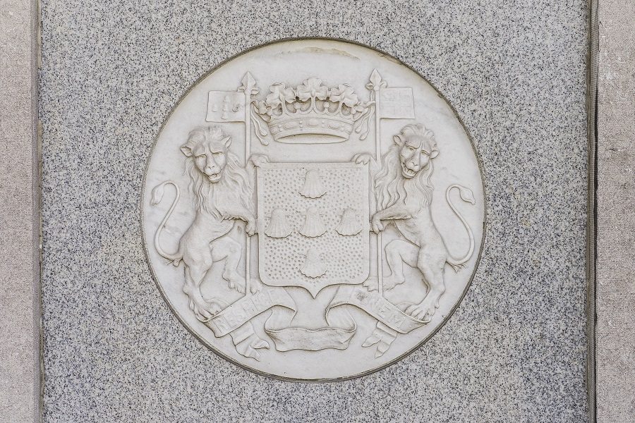 Escutcheon of the family of Count Ch. A. vander Noot, marquis of Assche and Wemmel
