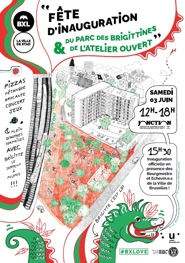 Flyer - Opening party of the Brigittines Park