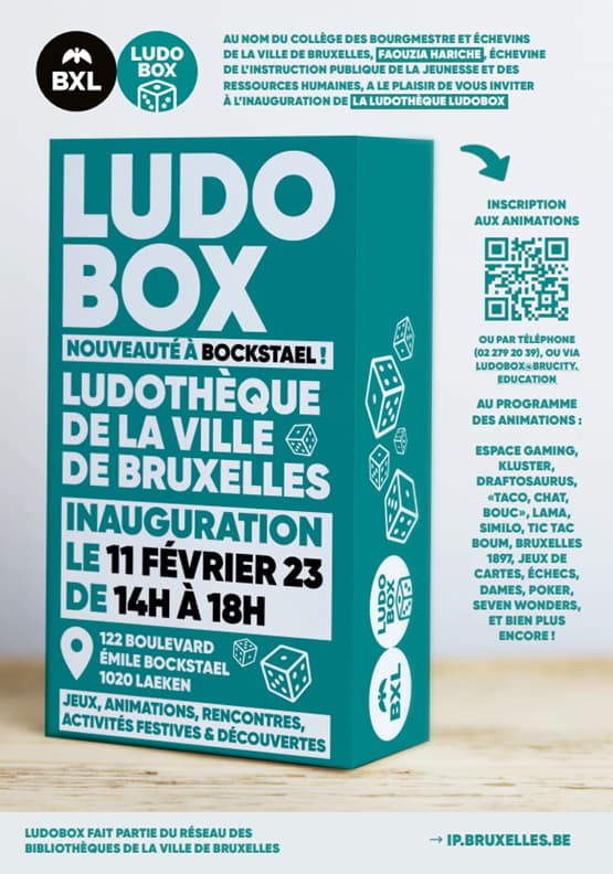 Poster of the inauguration of the Ludobox