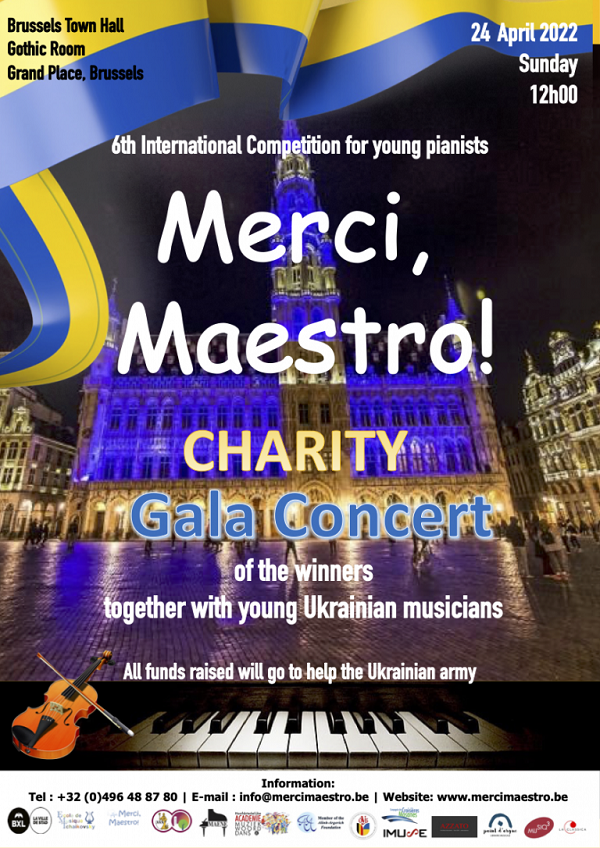 Poster of the 'Merci, Maestro!' gala concert
