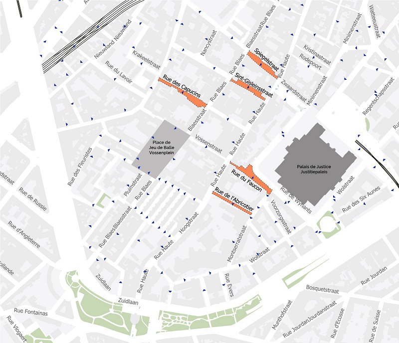 Perimeter of the redevelopment of the Marolles alleys