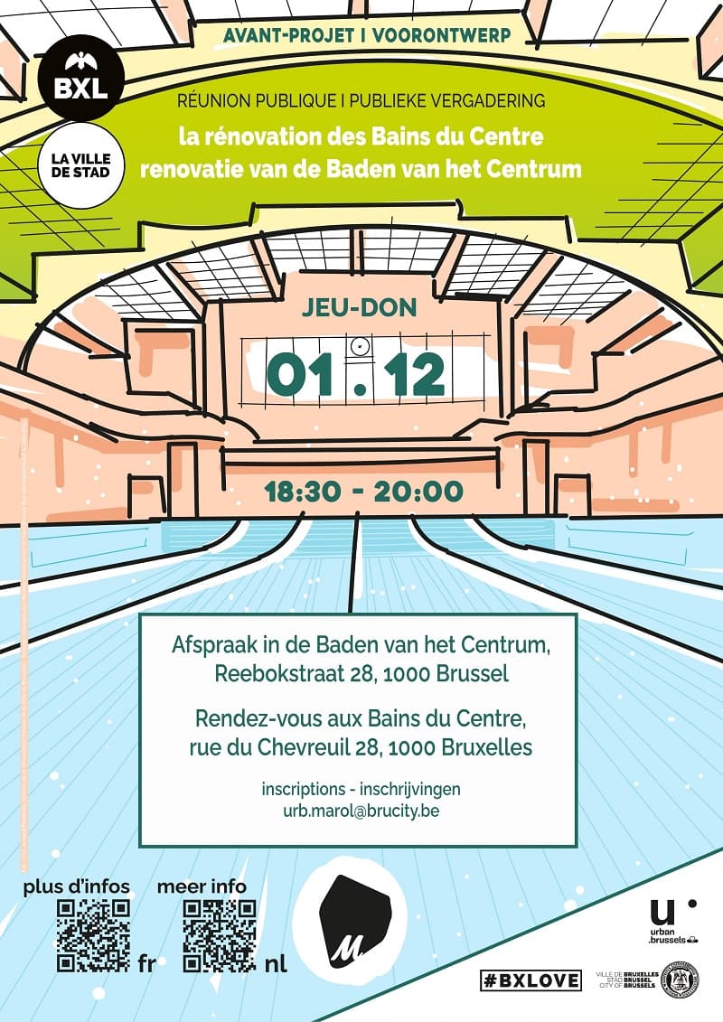 Flyer - RPublic meeting. Baths of the Centre renovation