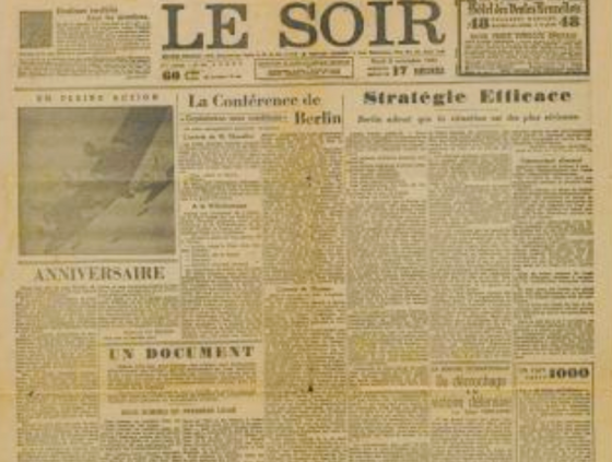 Newspaper 'Faux Soir' celebrates 75th anniversary