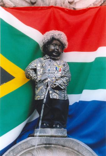 Manneken-Pis as Nelson Mandela