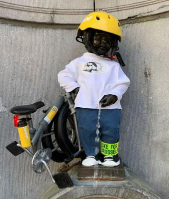 Manneken-Pis and World Bicycle Day