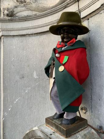 Manneken-Pis in the Guild of the Butchers of Brussels