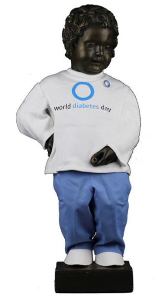 Manneken-Pis and World Diabetes Day
