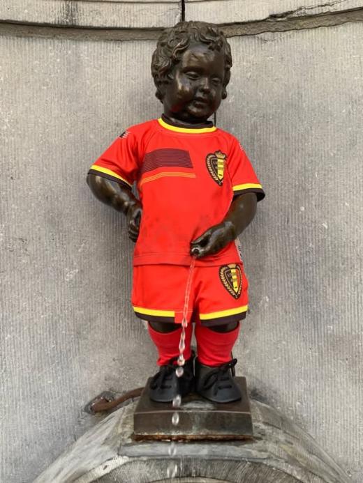 Manneken-Pis as Red Devil