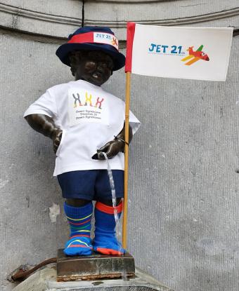 Manneken-Pis and World Down Syndrome Day