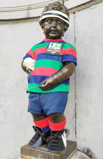Manneken-Pis and the BBRFC rugby club