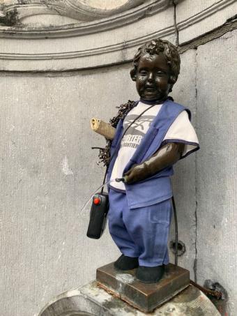 Manneken-Pis as Reporter Without Borders