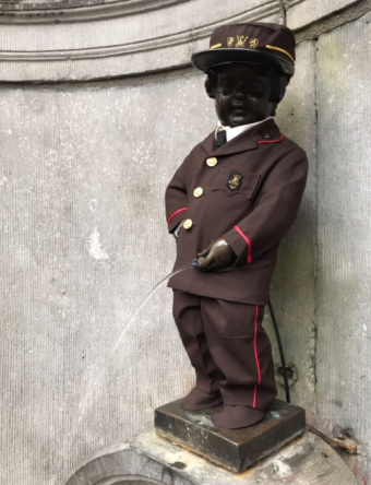 Manneken-Pis as driver of the Wagons-Lits