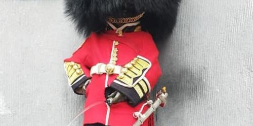 Manneken-Pis as a Welsh Guard