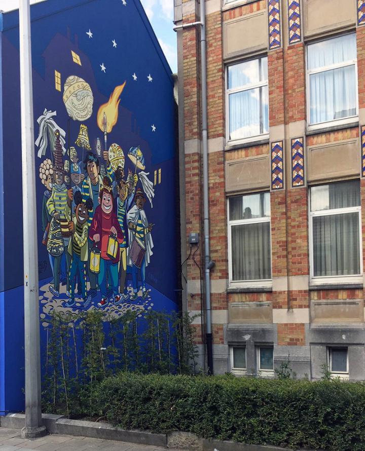 New comic book wall of Tamara in Laeken