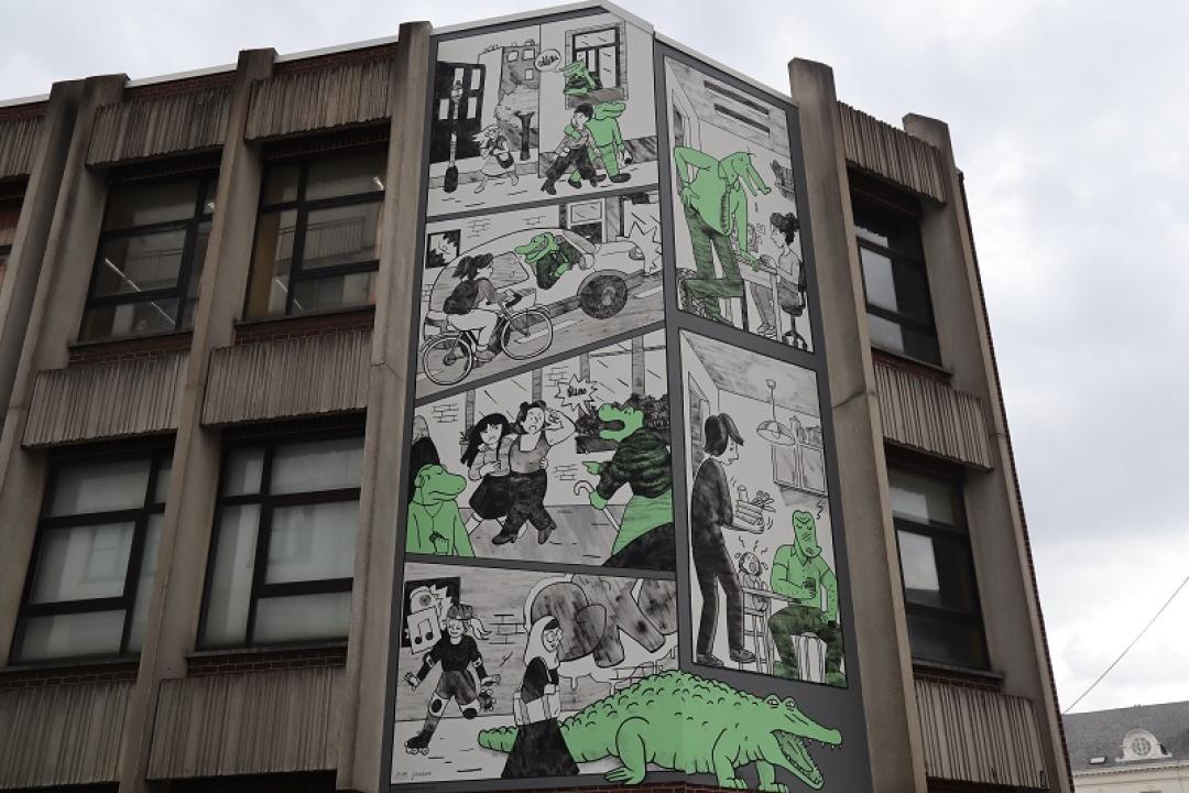 New 'Crocodiles' comic book wall