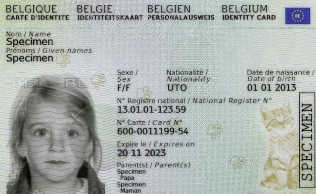 Identity card for Belgians -12 years (Kids-ID)