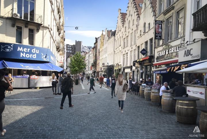 Redevelopment works at the Rue Sainte-Catherine