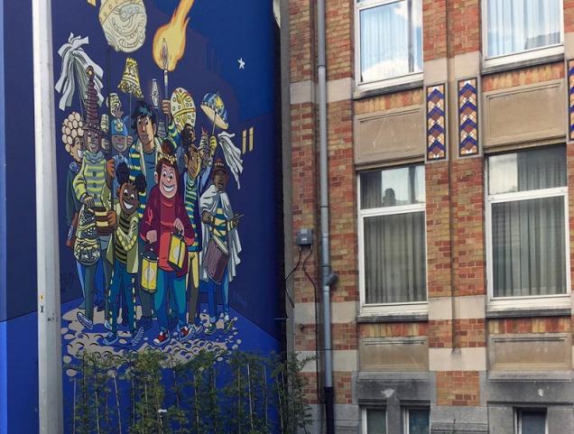 New comic book wall of Tamara in Laeken