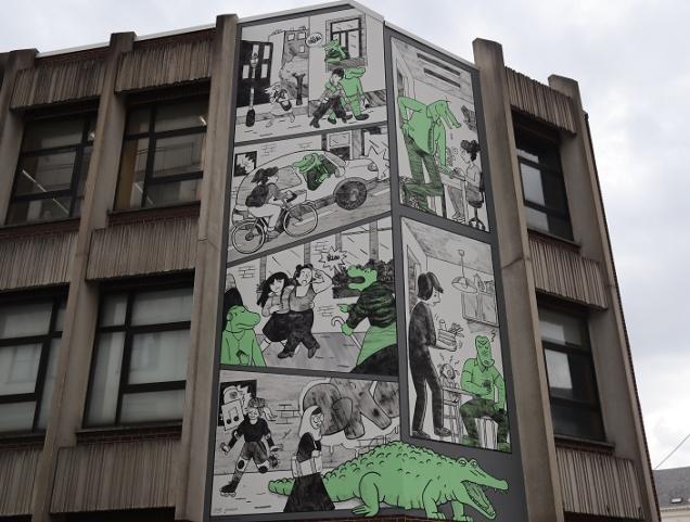 New 'Crocodiles' comic book wall