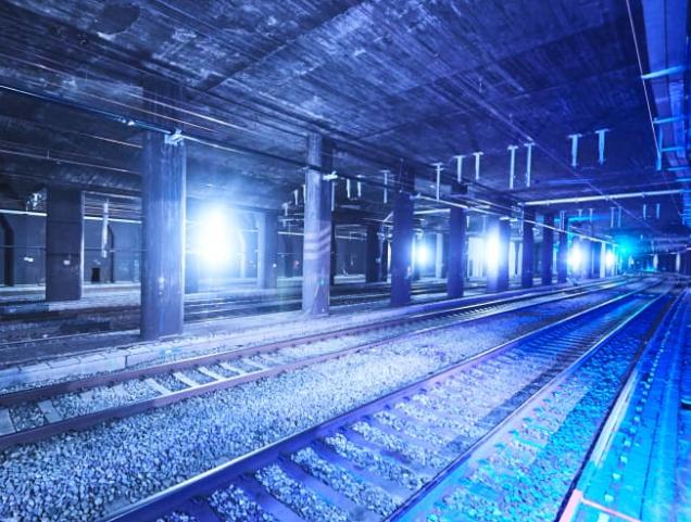 Maintenance works on train tracks in Brussels