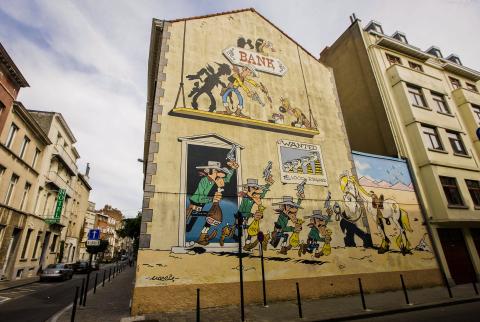 Lucky Luke (Morris) - Rue de la Buanderie